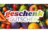 OG204 Geschenkgutschein Multicolor zum Falten / Obst und Gemüse