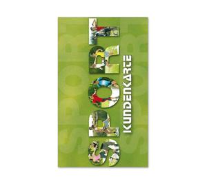 Kundenkarte Kundenkarten Kunden-Cards Kundenbindung Treuekarte Rabattsystem SP560 Sport Sportartikel Sportartikelhandel Sportgutschein