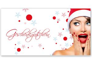 Gutschein bestellen Faltgutschein blanko Gutscheine Card Geschenkgutschein Vorlage Geschenkgutschein-shop X271 für Weihnachten Weihnachtsfest xmas X-mas Weihnachtsmotiv Weihnachtsgutschein